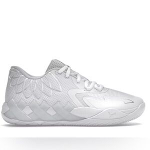 Men’s size 9.5 - Puma LaMelo Ball - white and silver